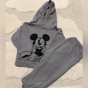 Primark Gray Kids Joggers with Mickey Print